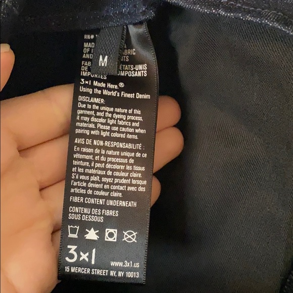 3x1 Denim Cross Body Romper Size Medium - Picture 8 of 8